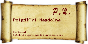 Polgári Magdolna névjegykártya