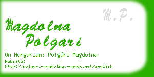 magdolna polgari business card