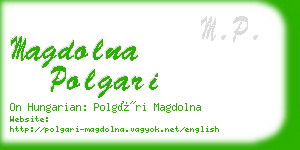magdolna polgari business card